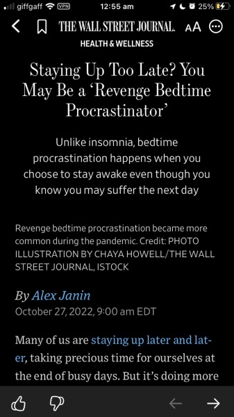 Revenge Sleep Procrastination