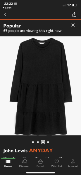 In search of a black dress!