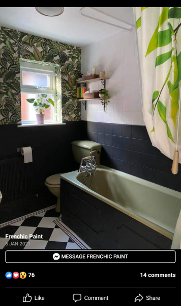 Does anyone have an avocado bathroom ?