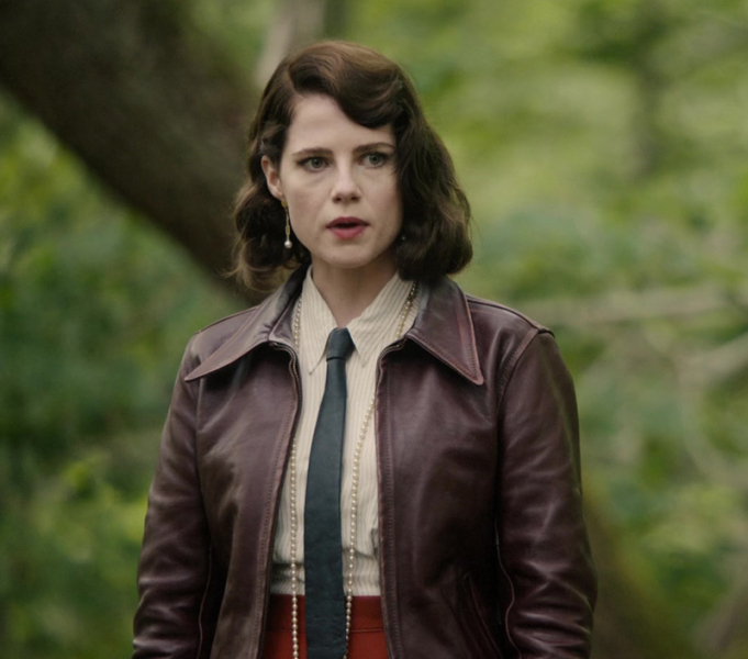 Oxblood jacket - why didn’t they ask Evans