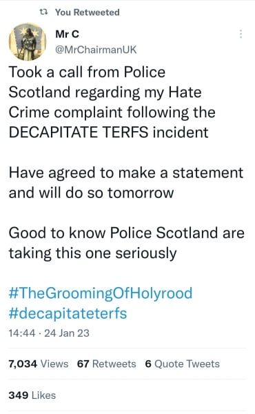 SNP demo - 'decapitate t*rfs'