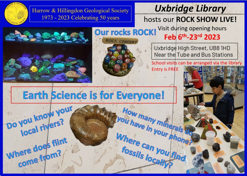 Free Feb half term activity in Uxbridge dinosaur and crystals related