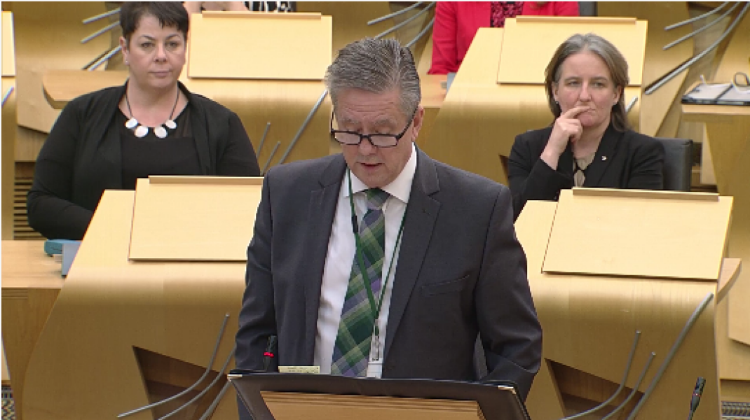 Scottish parliament live now