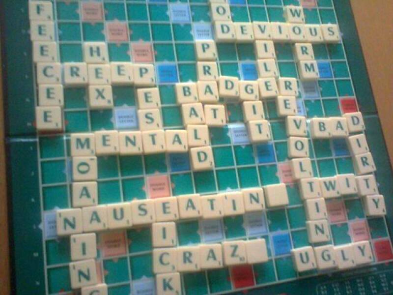 Scrabble, jizz and my mother
