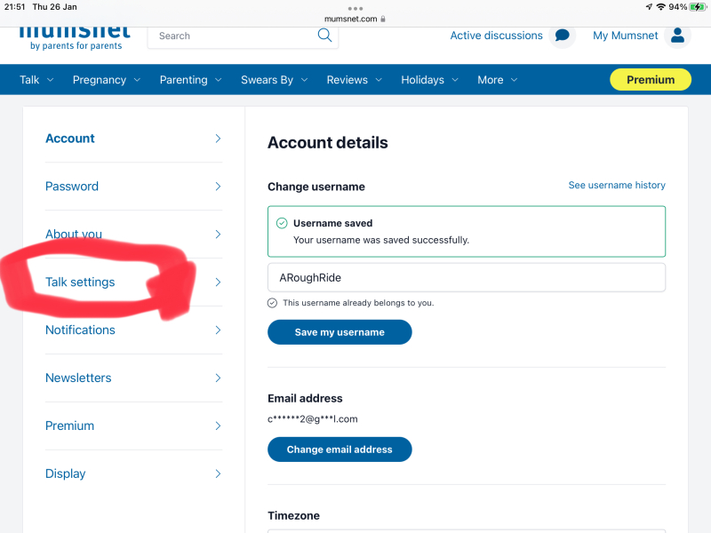 How do i unhide a thread