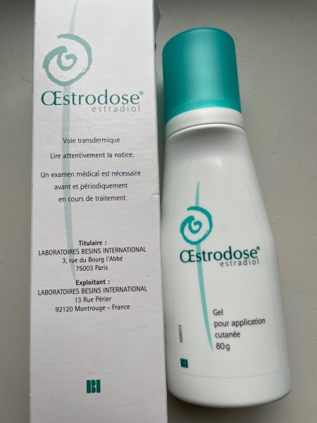 Oestrogel: new packaging (yet again)?