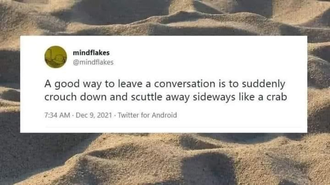 At work, I'm mute unless spoken to