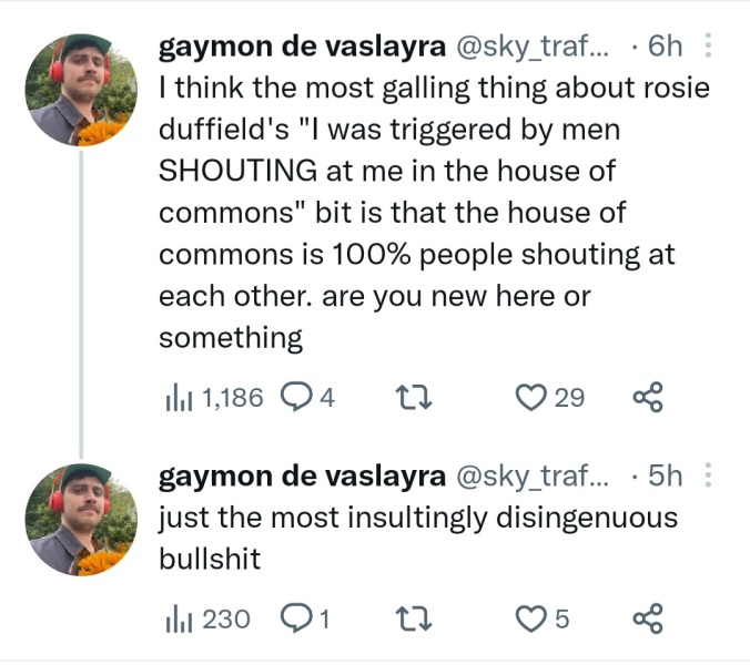 Another unhinged TRA