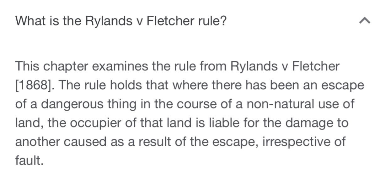 If water from a garden makes ice on the road, is the garden owner liable for a car crash?