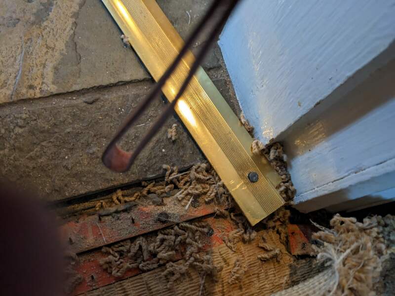 Wonder if I've driven a nail through a radiator pipe?