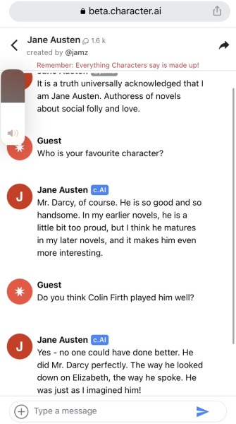 Jane Austen AI Bot
