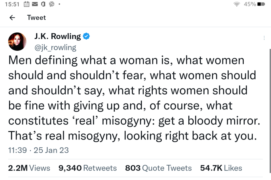 India Willoughby: I am more of a woman than JK Rowling will ever be