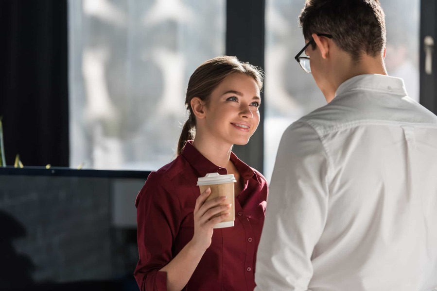 Confusing coworker, what should I do? 