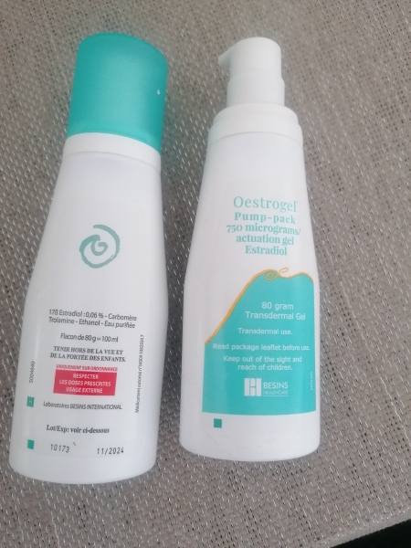 Oestrogel: new packaging (yet again)?