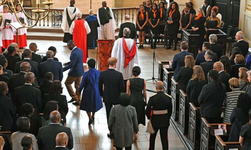when Meghan attended the Stephen Lawrence memorial service
