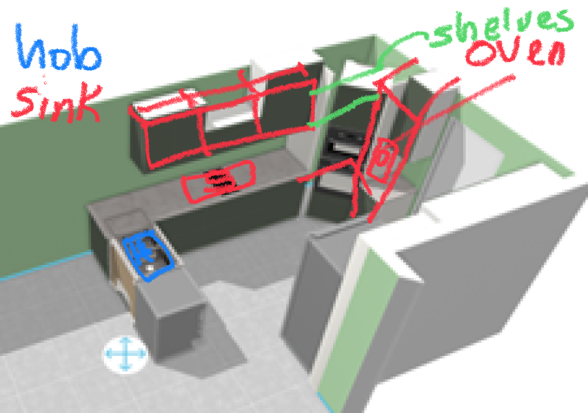 Struggling with my kitchen cos of roof height