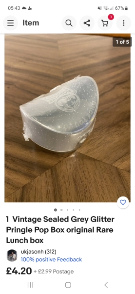 Pringles in the packed lunch