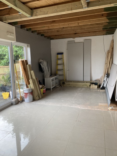 Coloured skirting boards and trim 