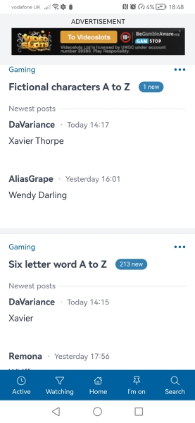 Fictional characters A to Z