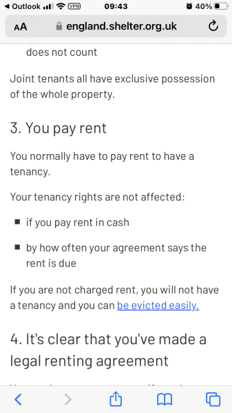 Asked to move from relatives house