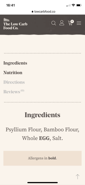 Useful low carb products - with photos!