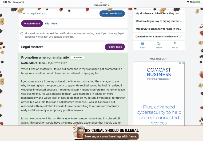 Catalina crunch advert