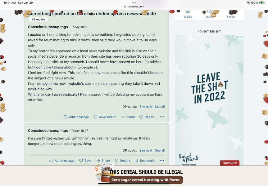 Catalina crunch advert