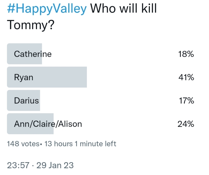HAPPY VALLEY S3 - Sundays 9pm bbc 1 - TV PACE NO SPOILERS - thread 4 