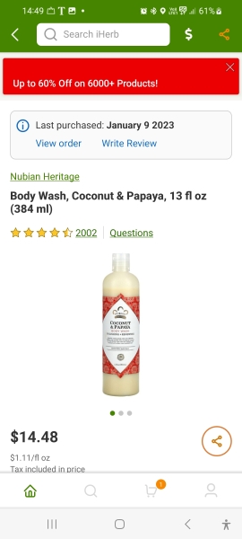 Strong smelling shower gel that will leave bathroom smelling great