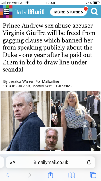 Hang on, was Prince Andrew’s €12m for only one year? 