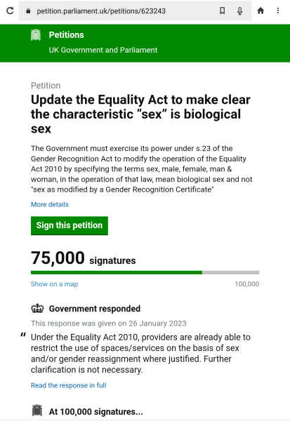 Petition to Update the Equality Act - thread 2