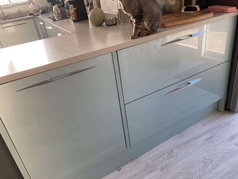 New kitchen units. Everything dates, what will date least?