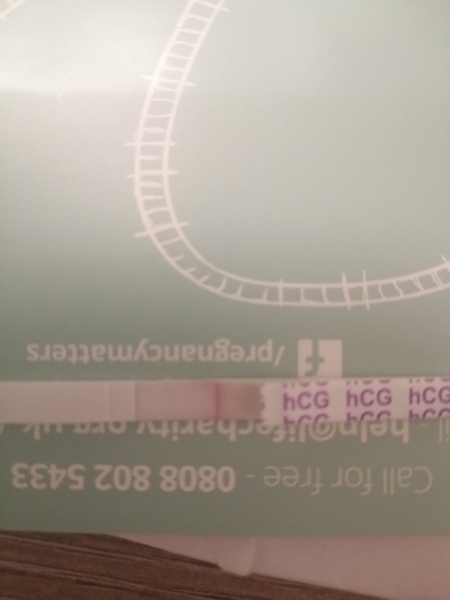 Pregnancy test faint