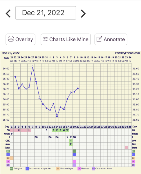 Bbt chart and ovulation 