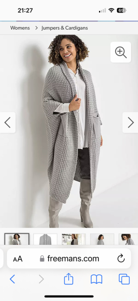 I need a thick soft super longline cardigan