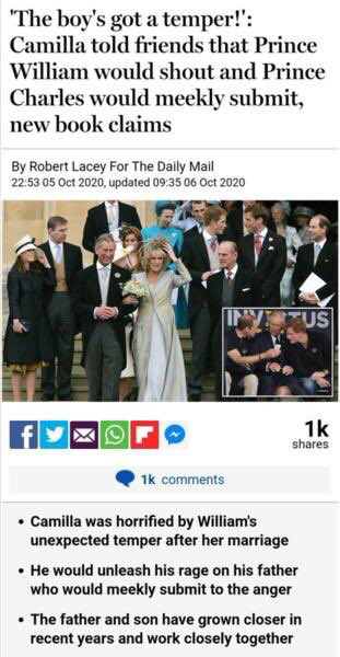 He has gone after Camilla....