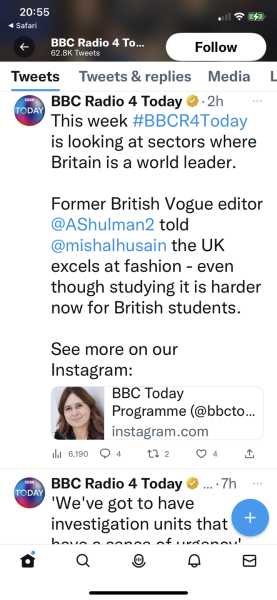 If you listened to the Today programme on Radio 4 this morning ...