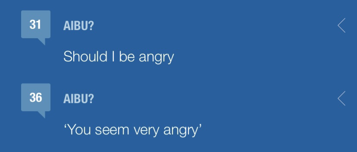 ‘You seem very angry’