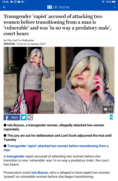 Transition should lead to rapist's acquittal 