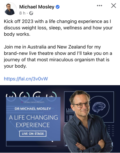 To find Michael Mosley annoying