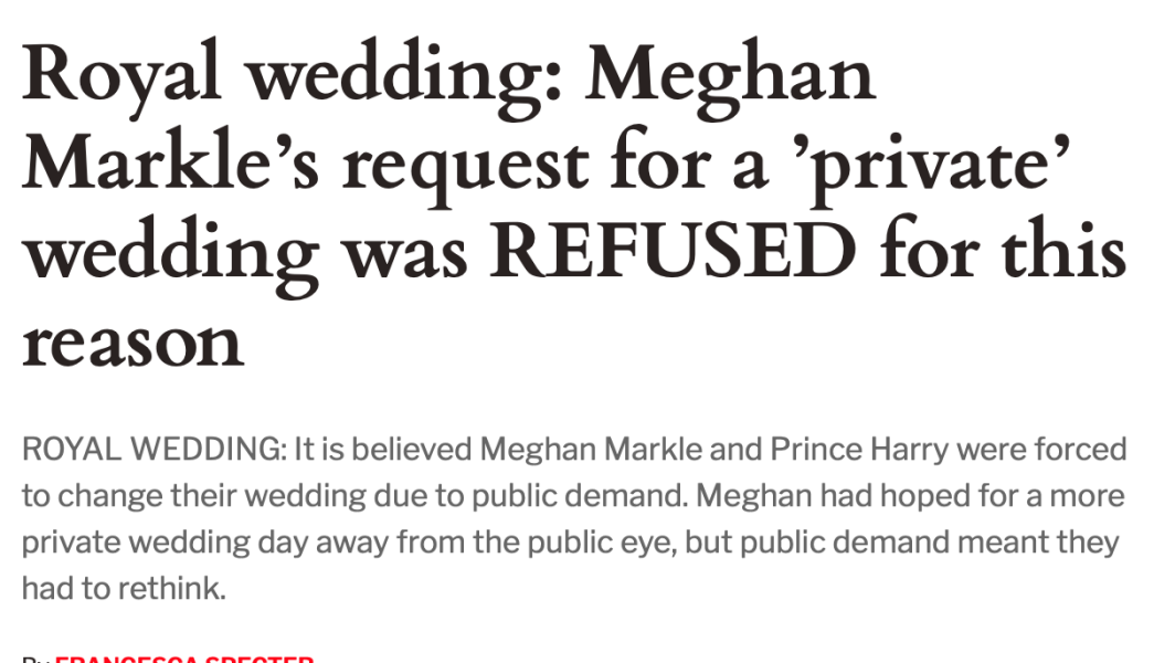 William was in the wrong re Harry’s wedding