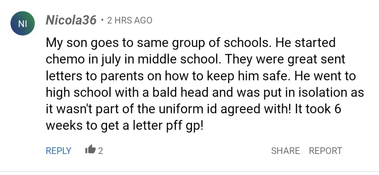 To think school uniform has had its day