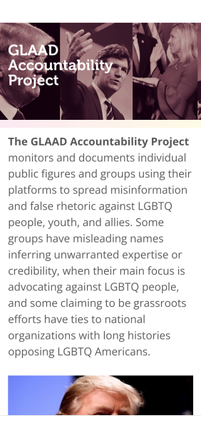 GLAAD ''Accountability List'' - a comprehensive list of GC big names...
