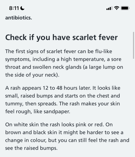 Rash and headache