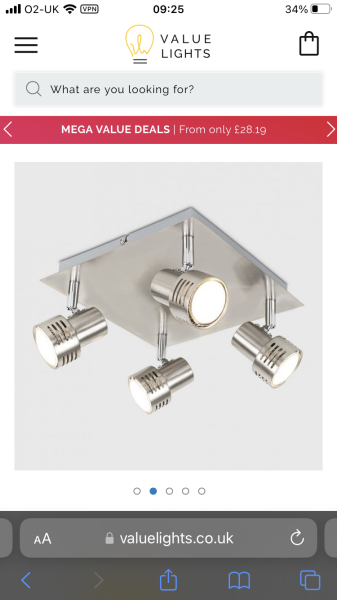 Ballpark figure for replacing light fittings?