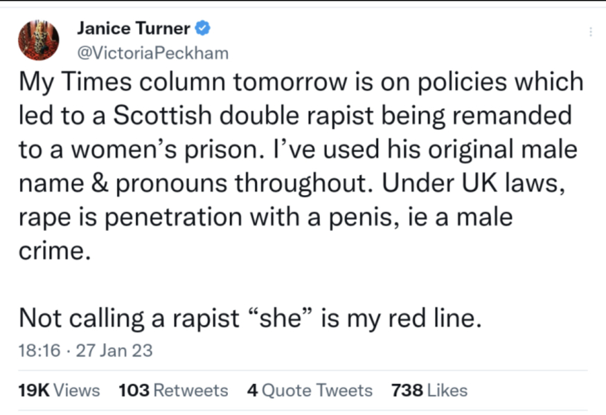 Daily Mail article about "controversial transgender prisoner, 6ft 5in Katie Dolatowski"