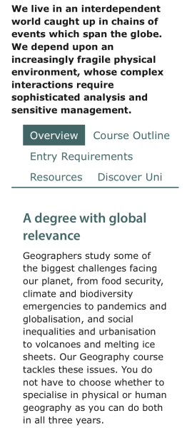 Dd wants to do a levels in geography, politics, English lit 