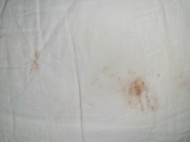 To ask what is all over my pillow?