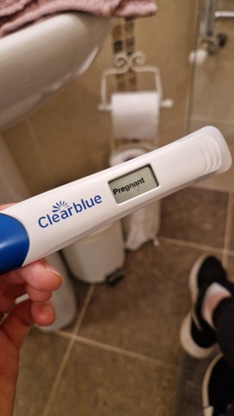 Very faint line 14 dpo