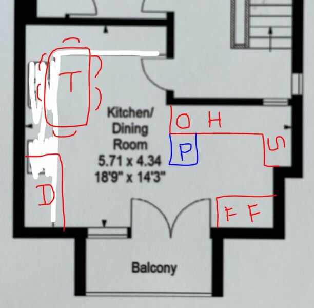 Imagine my kitchen was a blank slate, what would you do? 
